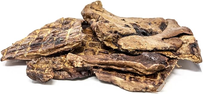 Dehydrated Lamb Lung Dog Treats - 2 Pound Big Bag, All-Natural, Made in USA - High Protein, Low Fat - Slow Roasted Oven Baked A Healthy Rawhide Alternative for All Dogs