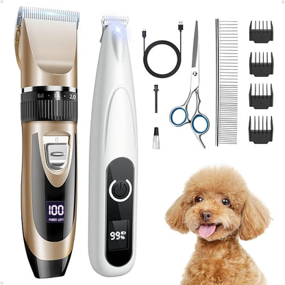 2 in 1 Dog Grooming Kit Attachment