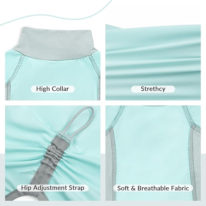 Dog Sun Protection Shirt, UV Shirt for Dogs, Lightweight Breathable Cooling Vest, Quick Dry Dog Summer Clothes for Small Dogs