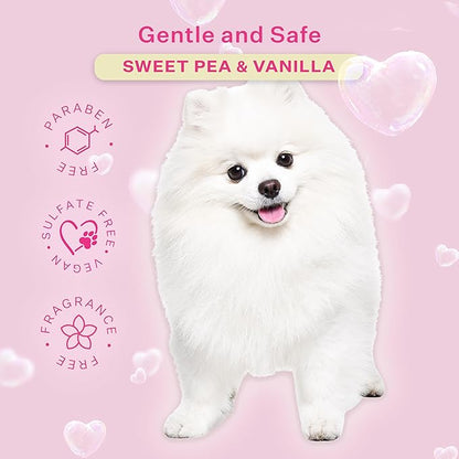 Paris Hilton Dog Deodorizer & Detangler | Odor Neutralizing with Light Sweet Pea & Vanilla Scent for Fresh Grooming & Detangling - Sulfate-Free, Vegan, Hypoallergenic for All Pet Breeds 10oz/295ml