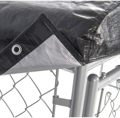 Dog Kennel Cover - WeatherGuard Small All Season Dog Run Cover & Roof - Perfect Fit for Lucky Dog 5ft. X 5ft. Outdoor Cages and Pens (5ft. X 5ft)
