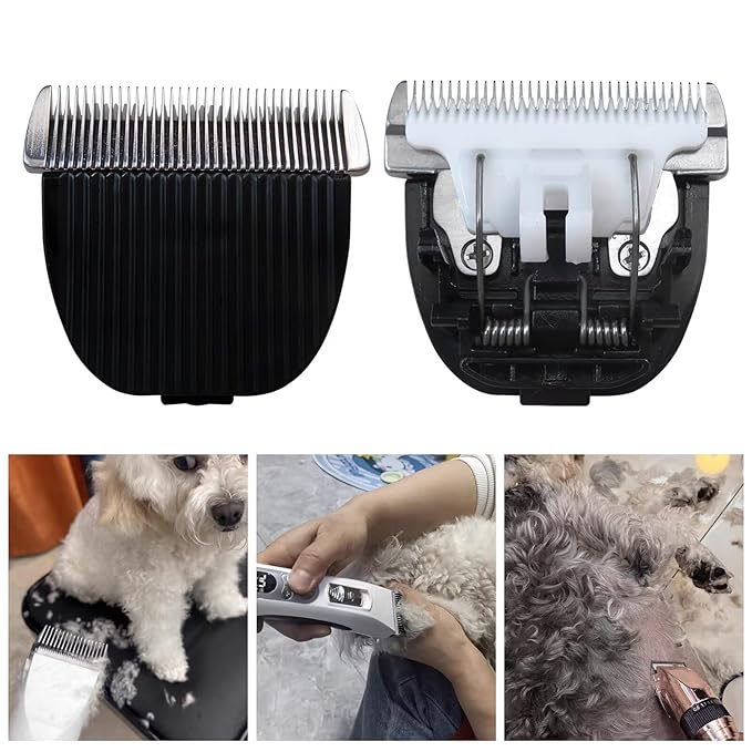 2pcs Replacement Blade for Dog Clippers for oneisall Low Noise Cordless Electric Quiet Hair Clippers Replacement Head