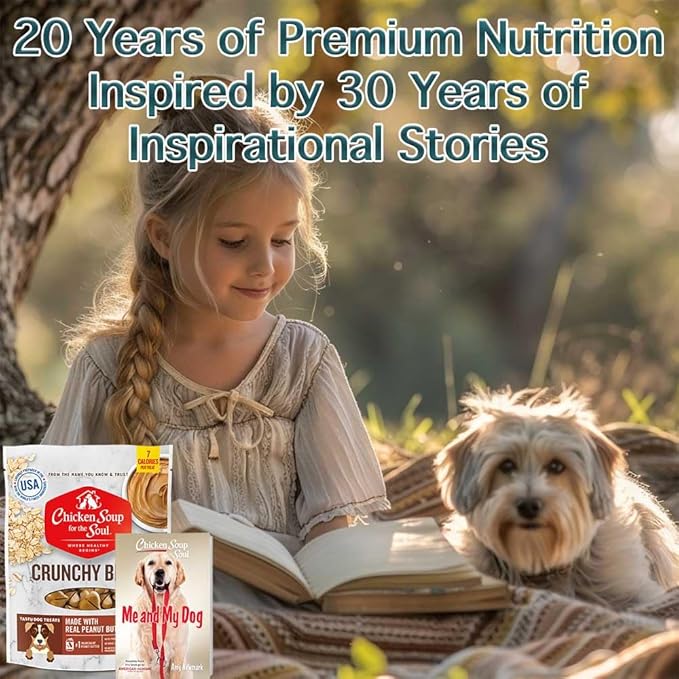 Chicken Soup For The Soul Crunchy Bites Dog Treats, Bacon & Cheese, 12 Ounce Bag | Soy, Corn & Wheat Free, No Artificial Flavors or Preservatives