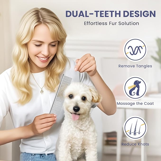 Dog Paw Care Kit | No-Rinse Paw Cleaner & Soothing Paw Balm | Gentle and Safe | Removes Tangles & Knots with Dog Grooming Comb | Paw Care Solution for Dogs and Cats