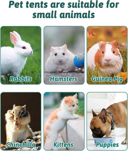 BNOSDM Cat Small Dog Playpen with Zippered Top Portable Puppy Play pens Cage Kitten Foldable Pop Up Dogs Kennel Tent Indoor Outdoor Travel Use Exercise Yard Fence for Kittens Cats Puppies