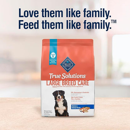 Blue Buffalo True Solutions Large Breed Care Natural Dry Dog Food for Adult Large Breed Dogs, Chicken, 11-lb. Bag