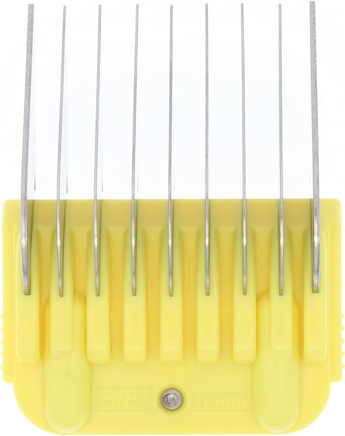 16mm 5/8" Animal Clipper Guard Attachment (Not Compatible on 5-in-1 Blade) for A5 Series Clippers |Stainless Steel Blade for Dog Groomers| Snap-On/Off Guard Combs for Dog Grooming (Standard COMB16MM)