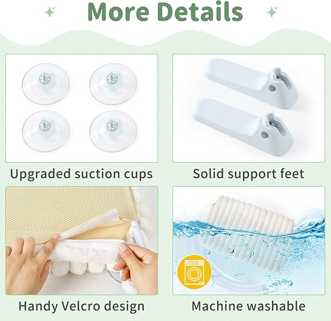 Sunhoo Cat Window Perch Hammock Foldable Kitten Bed Windowsill Seat with Suction Cup for Large Indoor Cats Inside Kitty Window Sill Ledge Shelf Hold Up to 40lbs Machine Washable 21.26*11.8in(Grey, M)