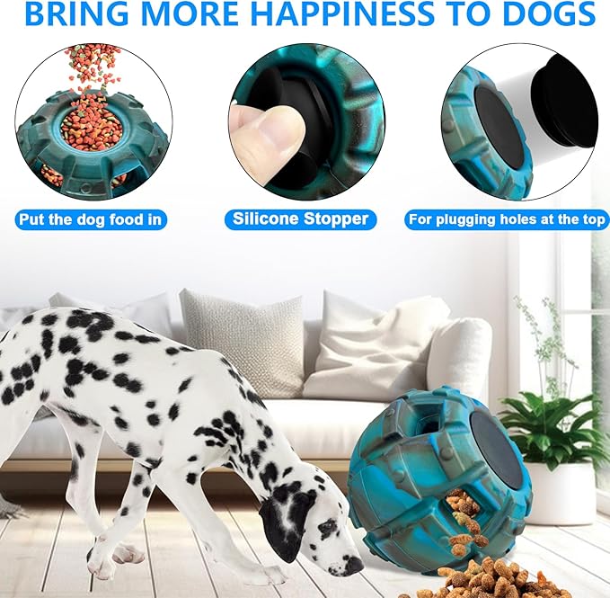 Yipetor Dog Toy, Frozen Treat Toy, Treat Dispensing Dog Toy, Large Chew Toy, Freezable Fillable Rubber Dog Toys, I Reduces Anxiety I Dog Treat Dispenser I Easy to Clean, Interactive Dog Puzzle Toy