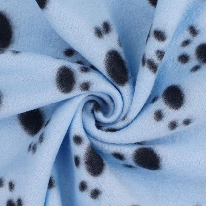 Comsmart Dog Blankets for Small Dogs, 6 Pack Puppy Blanket Cute Paw Print Pet Blanket for Dog, Puppy, Cat, Kitten, 39x31 inches, Blue