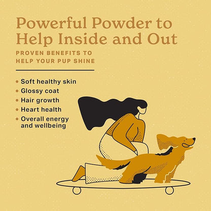 The Missing Link Skin & Coat + Probiotics Supplement 5lb Bag - Powerful Superfood Powder for Dogs Supports Healthy Skin & Glossy Coat, Promotes Hair Growth