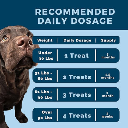 Omega 3 for Dogs – Wild-Caught Norwegian Salmon Oil – Soft Chews for Skin, Coat, Joints & Heart – Natural EPA & DHA – Peanut Flavor – 90 Count