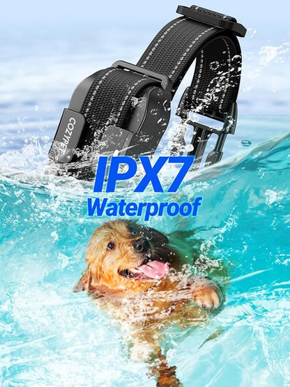 Dog Shock Collar with Remote Control - Rechargeable Dog Training Collar Electric Shock Collar for Dogs 60-100 lbs Waterproof with 3 Training Modes for Small Medium Large Dogs
