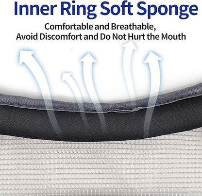 Dog Muzzle - Breathable Drinkable Adjustable Loop Pets Muzzle for German Shepherd Husky Labrador Retriever - Soft Air Mesh Muzzle for Small Medium Large Dogs Anti Biting Barking Chewing