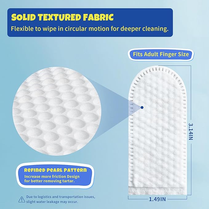 50Pcs Teeth Cleaning Wipes for Dogs & Cats, Dog Dental Care Wipes, Disposable Gentle Cleaning & Gum Care Pet Wipes