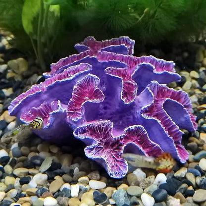 Fish Tank Coral Decoration - Aquarium Simulation Fighting Fish Dodge Cave - Betalie Fish Home Colorful Mountain (Large Purple Coral)