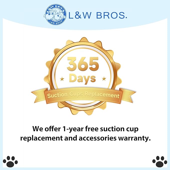 L&W BROS. Cat Window Perch Indoor Foldable Hammock with 4 Updated Suction Cups Easy to Assemble for Heavy Large Cats (M 1Pc)