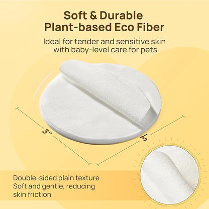 HICC PET Wrinkle Wipes for Dogs- 100 Count Hypoallergenic Wrinkle Wipes French Bulldog, Cleans Deodorizing, Anti-Itch Tear Stain Remover, Vet-Recommended Dog Face Wipes Great for Pug, English Bulldog