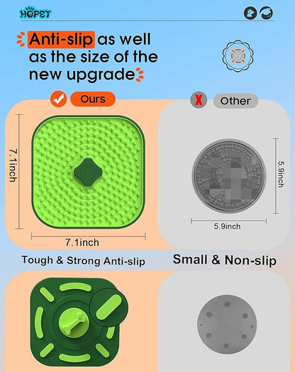 HOPET Licking Mat for Dogs, Dog Crate Lick Mats Slow Feeder,Dog Cage Training Tools Pet Licking Mat Slow Feeder for Peanut Butter Dog Kennel Therapy Dog Lick Pads for Boredom Anxiety (2pcs)