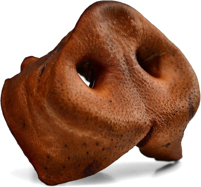 SUPER CAN BULLYSTICKS Pig Snouts for Dogs (8-Pack) 100% Natural Dog Chews - Non-GMOs Fully Digestible - Thick Whole Pork Chews - Long Lasting Dental Dog Treats - Softer Than Bully Sticks and Pig Ears