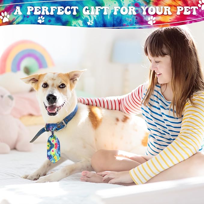 80 Pcs Dog Bows Dog Bow Ties for Small Dogs Assorted Pattern Dog Bowtie Dog Collar Bows Cat Bowtie Collar Dog Bowknot for Small Medium Puppy Pet Photography Festival Grooming Party (Vibrant Style)