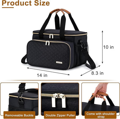 Dog Grooming Vacuum Bag, Pet Grooming Kit Bag Perfect for Dog Hair Vacuum & Grooming Tool Kit Accessories- Black