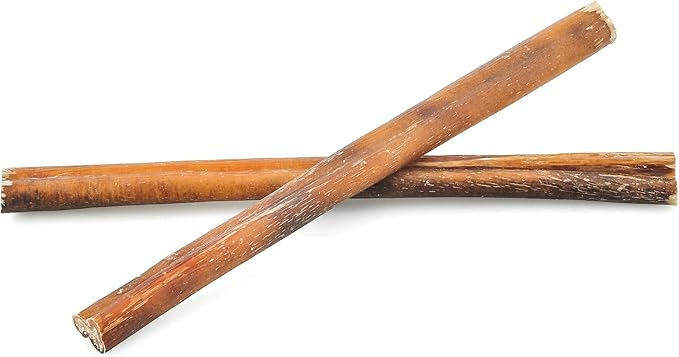 Barkworthies Odor-Free 12-inch Bully Sticks - Healthy Dog Chews - Protein-Packed, Easily digestible, All-Natural Rawhide Alternative Dog Treats - Promotes Dental Health - 3 Count (Pack of 3)