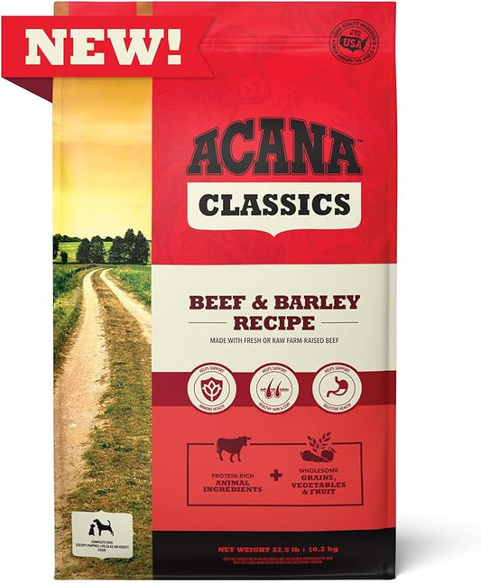 ACANA™ Classics Dog Food Beef & Barley Recipe Dry Dog Food, 22.5lb