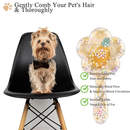 Soft Dog Brush for Small Dogs and Cat Brush for Shedding Dog Brush Hair Cleaning Comb
