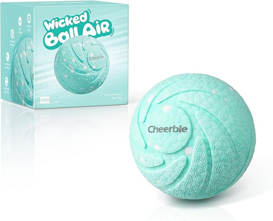 Cheerble [2025 Upgrade Smart Interactive Dog Toys,Wicked Ball AIR,3 Interactive Modes,Self Moving Bouncing Rotating Ball,E-TPU Material,IPX7 Waterproof,Active Rolling Ball for Medium and Large Dogs
