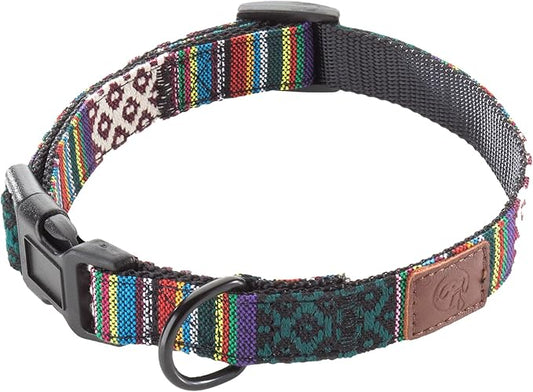 Embark Urban Dog Collar  Dog Collar Stylish & Durable Nylon Dog Collar for Large Dogs, Small Dogs & Medium Dogs.Comfortable Pet Collar Strong Buckles for Any Size Breed (Mayan, Medium)