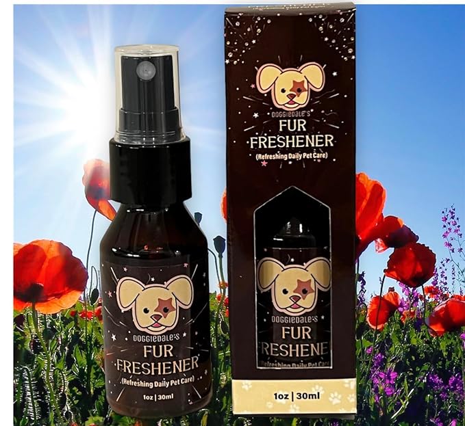 Doggiedale's Fur Freshener for Dogs Eliminates Pet Odor Vegan Formula 1oz