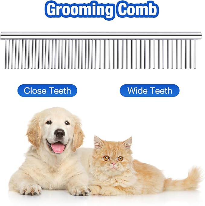 Dog Grooming Scissors Kit, 5 in 1 Dog Grooming Scissors, Professional Stainless Steel Pet Shears