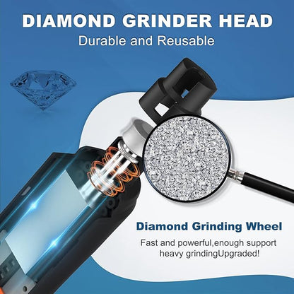 Dog Nail Grinder 2023 Upgraded, 3 Speed Electric Dog Nail Trimmer Rechargeable with LED Light, Pet Nail Grinder File for Small Medium Large Dogs & Cats Toenail & Claw Grooming (Black)