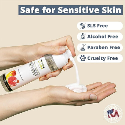 Paw Choice Dry Shampoo for Dogs - Waterless No-Rinse Foam for Odor Removal, Cleaning, Conditioning - Hypoallergenic, Natural - Safe for Sensitive Skin - Made in USA - Mango Pomegranate Scent