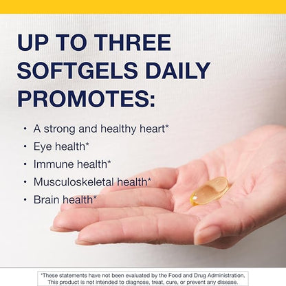 Metagenics OmegaGenics EPA-DHA 1000 mg - High Potency Omega-3 Fish Oil Supplement for Heart, Brain & Joint Health* - Sustainably Sourced - 60 Softgels