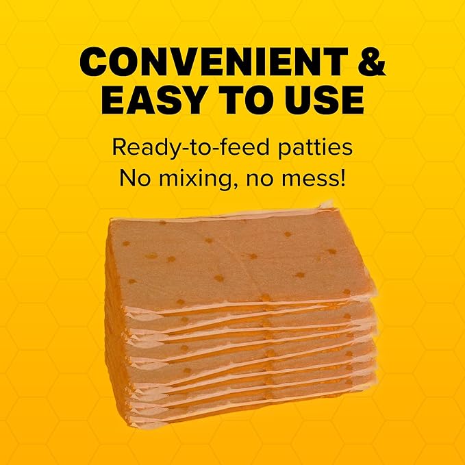 Mann Lake Bee-Pro Patties, Enhanced with Pro Health Digestive Aid, Boosts Brood Production, Protein Pollen Substitute, 40 Lbs