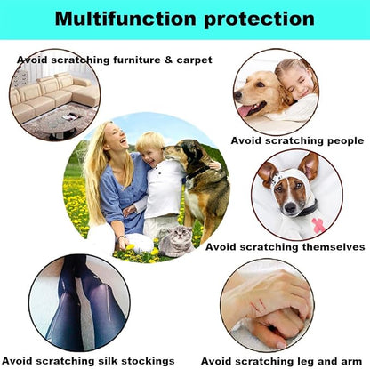 VICTHY 120pcs (12 Colors) Dog Nail Caps | Dog Claw Covers Dog Nail Covers with Adhesives Glue and Applicatorsï¼_XLï¼