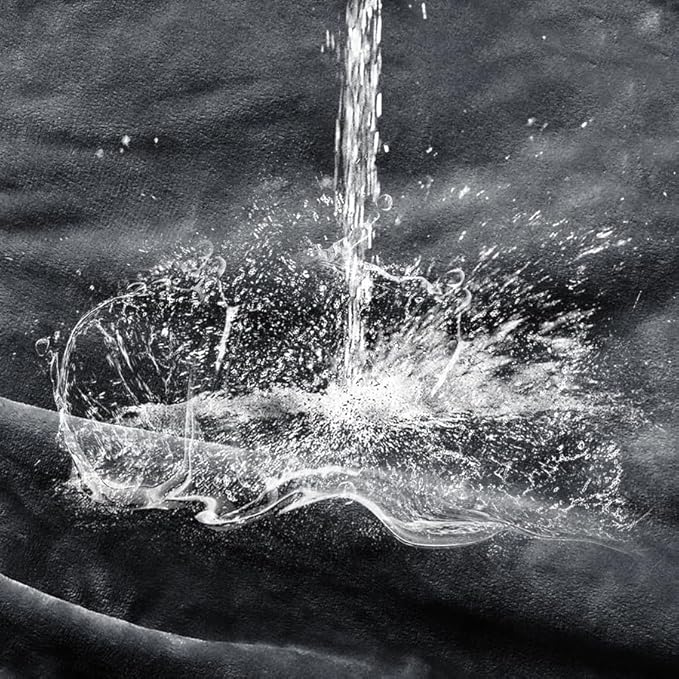 Waterproof Blanket for Bed Couch Sofa, Soft Liquid Pee Proof Pet Blanket for Dog Puppy Cat, Reversible Sherpa Fleece Blanket for Furniture Protector (Dark Grey, 50x60 inches)