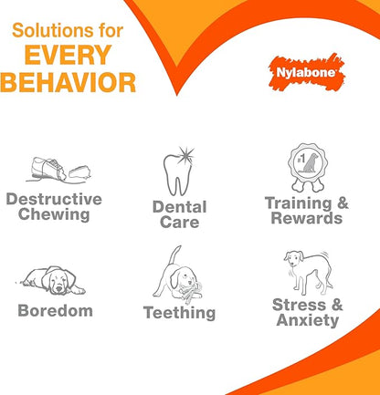 Nylabone Power Chew Textured Knuckle Bone - Dog Toys for Aggressive Chewers - Peanut Butter Chew Toy - Large Dog Chew Toys - Peanut Butter Flavor, X-Large - Over 50 Ibs. (1 Count)