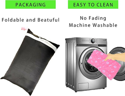 2 Pack Dog Playpen Cover and Bottom Pad Fits for 36 Inch 4 Panels Pet Playpen, Dog Crate Pad Puppy Play Pen Cover, Hoop and Loop Design (Note: Playpen Not Included). -Pink