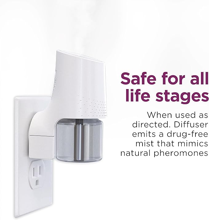 Comfort Zone 1 Pack Cat Calming Diffuser Refills; 30-Day Refills; Pheromones Help Cat Anxiety