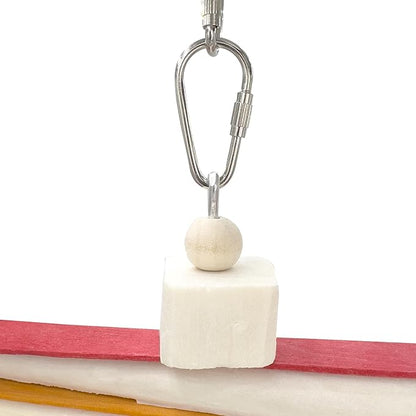 by M&M 1129 Ringing Rainbow Sola Stick Stack - Handcrafted Chewing Bird Cage Fun, Colorful Wooden Chew Slats, Natural Skinny Sola Sticks, Natural Sola Cubes, Shape Changing