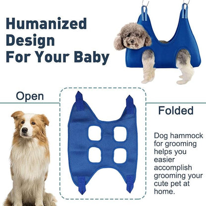 Dog Grooming Hammock Harness for Dogs & Cats with Pet Nail Clipper Trimmer - Pet Grooming Accessory - Dog Slings for Large Dogs - Cat Nail Clippers for Indoor Cats and Large Dogs