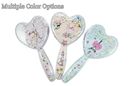 Soft Dog Brush for Small Dogs - Gentle Puppy Massaging Brush for Shih Tzus, Yorkies, Maltipoos, Maltese, Cats & Rabbits - Love Shape Design for All Hair Types (Light Blue)