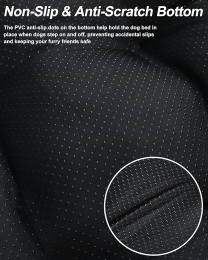 Dog Bed for Crate Washable Dog Beds for Small Dogs Plush Dog Kennel Pad Pet Sleeping Mat with Anti-Slip Bottom, 23x17 Inch, Grey