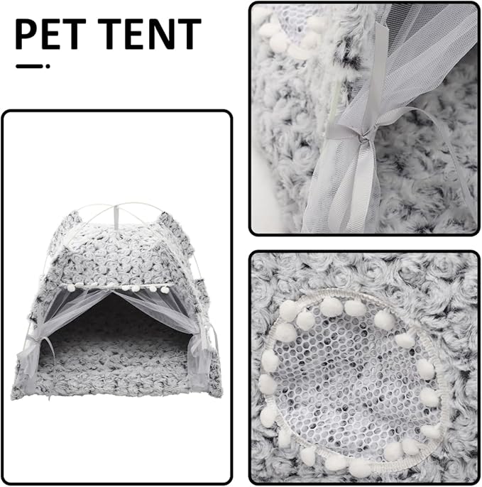 POPETPOP Small Kennel House Pet Tent Cat Nest Pet Bed Dog House Indoor Dog Kennel Indoor Pet Teepee Washable Dog Bed Cat Rest Tent Cat Tent Kitten Puppy House Dog Tent Decorate Cloth