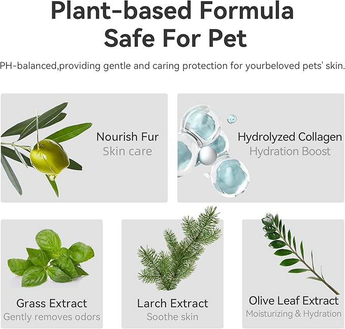 ALL FOR PAWS Natural Dog Grooming Wipes, 7 x 8 inches, 50 Count*2, Olive Oil & Coconut Extract, Larch Scent