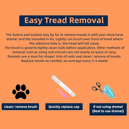 100pcs Dog Nail Caps Claw capsCover with Glue and Applicators (M: About. Weight: 10-18 pounds)