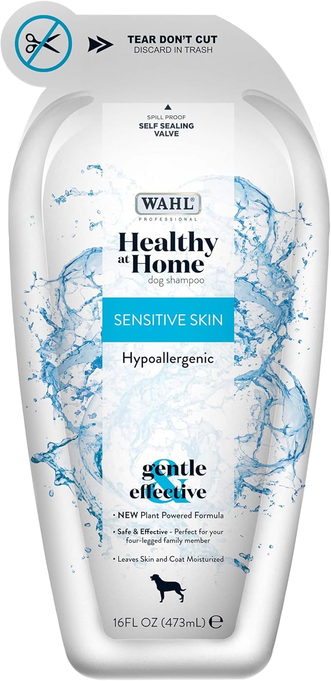 Wahl Professional Animal Healthy at Home Dog Shampoo - Plant Powered Grooming Shampoo - Sensitive Skin